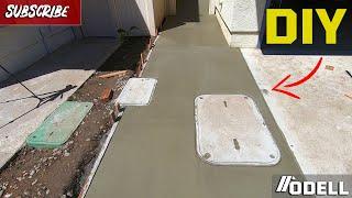 How to pour an Easy DIY Concrete driveway Addition