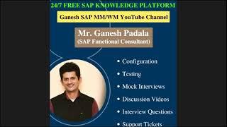 SAP MM Mock Interview 15 by Ganesh Padala || SAP MM Latest Interview Questions and Answers