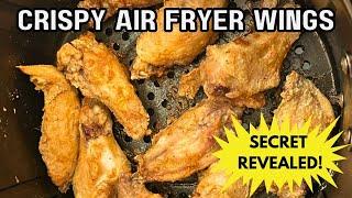 Air Fryer Crispy Chicken Wings Recipe - Secret to Truly Crispy & Healthy Wings! 