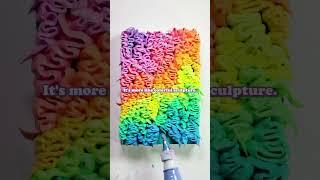 My textured painting has a secret recipe #artist #art
