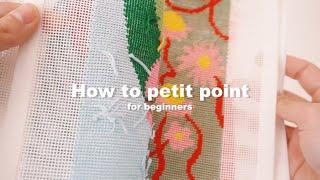 How to petit point for beginners | Laura Ubeda