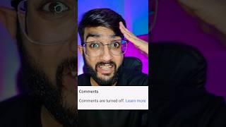 Comments Off Youtube Problem Solution  #shorts #youtubecomments