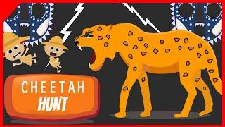 We're going on a monster hunt - CHEETAH chase! Steve and Meg on safari trip!