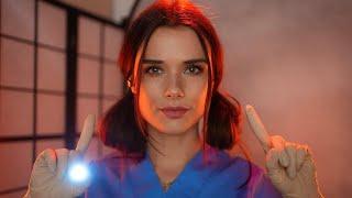 ASMR Caring Nurse Full Check Up ( Triss , Concussion, Eyes , Allergy Test, Cranial Video for Sleep )