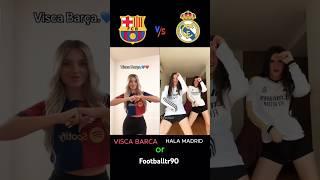Visca Barca ️ vs Hala madrid #football #viscabarsa #halamadrid #barcelona #realmadrid #trending