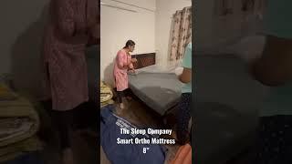 Unwrapping my first luxury mattress  The sleep company smart ortho 8 inch mattress