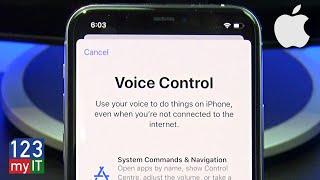 Turn on Voice Control on iPhone iPad or iPod Touch