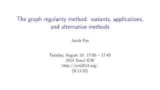 ICM2014 VideoSeries IL13.10: Jacob Fox on Aug19Tue