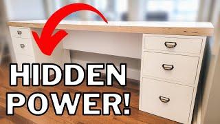 Easy to Build Desk for Home Office or Homeschool | Free Woodworking Plans