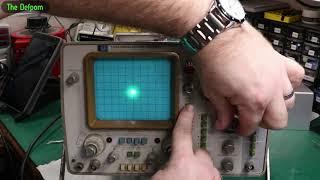  HP 1740A Oscilloscope Repair - Part 1 - No.1313