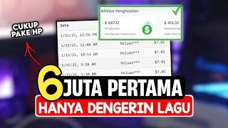 TERMUDAH Bagi PEMULA Dapat $400, Hanya Dengerin Lagu di Internet - Cara Dapat Uang Dari Internet