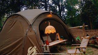 Teratak Tok Alang | dome shelter planet S | port sungai hijau | camping malaysia |asmr