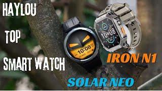 HAYLOU SOLAR NEO & IRON N1 - 2 STYLES 2 TOP SMART WATCHES - DOUBLE FULL TEST