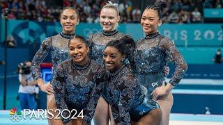 The U.S. women's gymnastics team came to shine in qualifying at the Paris Olympics | NBC Sports