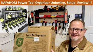 Easy To Put Together Power Tool Organizer - Unboxing, Setup, Review! KAFAHOM #powertools #organized