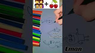 cherry family#diy #eman art and craft#viral #subscribe #trending #youtubeshorts #like #comment