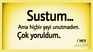 Söylediklerimden çok, Sustuklarımda saklıyım...! '' #Kırgınım #Sana #Hayat ''