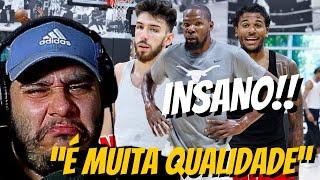 Reagindo a RUN INSANA com ESTRELAS DA NBA!! (KD, Chet, Jalen Green & outros)