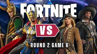 Thor & Loki vs Elizabeth Swann & Captain Barbossa in Fortnite | Round 2 - Game 6