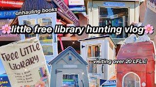  Little Free Library Vlog 2023  | unhauling books and visiting 20+ little free libraries! 