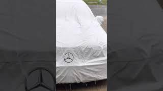 Mercedes OEM car cover in action