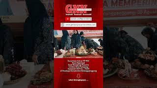 Ketua TP PKK Desa Ngampel dan Peserta Lomba Tumpeng Hias di Kecamatan Balongpanggang