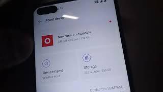 Why Red Dot in Settings About Device (Oneplus Nord)