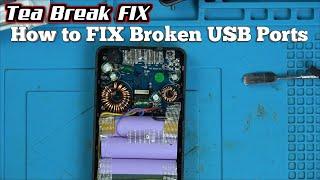 Power Bank Broken USB PORT REPAIR - Tea Break Fix