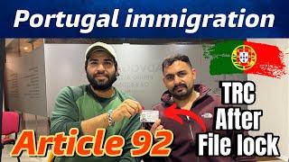 Portugal TRC In 2 Months | Article 92 | Student TRC | Portugal immigration update