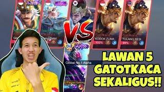 PANAS!! ALPHA FAUZAN VS 5 GATOTKACA BOCIL EPIC SEKALIGUS!!