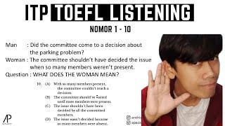 Latihan Jawab 10 Soal TOEFL Listening Part A dengan CERMAT