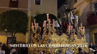 [4K] Misterio de las Cinco Llagas en Boteros 2024 - Tres Caídas de Triana - Sábado Santo Sevilla