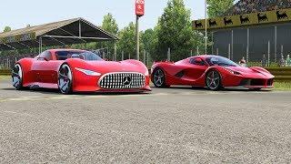 Mercedes-Benz AMG Vision GT vs Ferrari LaFerrari at Monza Full Course