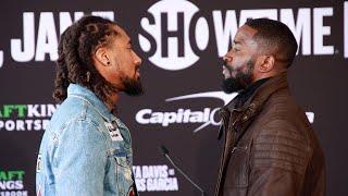 DEMETRIUS ANDRADE IS BACK & STARES DOWN DEMOND NICHOLSON FOR HIS RING RETURN!