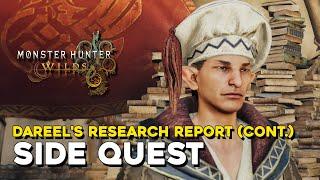 Monster Hunter Wilds Dareel's Research Report (Cont.) Side Quest Guide (Ember Ruffizard Location)