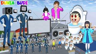 FULL MOVIE - Rumah Yuta Jadi Markas Radioman Dan Big TV Man Vs Skibidi Toilet | Sakura School