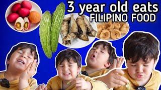 This 3 year old kid can eat the most disgusting Filipino food that adults cannot even eat!!