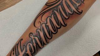 Tattoo Timelapse - Lettering