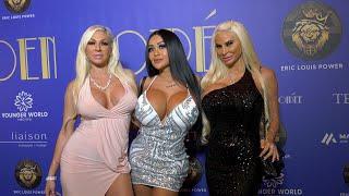 Lisa Marie, Cat Nguyen, Nicole Raccagno "Golden Soiree 2022 Awards Season Celebration" Red Carpet