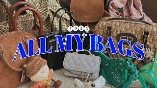 𝟚𝟘𝟚𝟛 ALL MY BAGS 가방에 진심인 나! 디자이너 백부터 명품백까지 (백팩 추천/미니백/토트백/유행하는 가방들) #패션하울 #가방하울 #가방추천