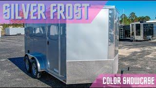 7' Wide Anvil Cargo Trailer - Silver Frost Exterior