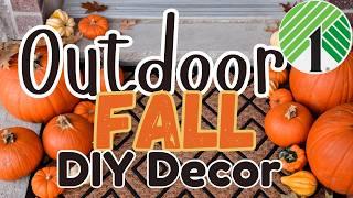 *NEW* Dollar Tree OUTDOOR DIY Decor For Fall / Autumn