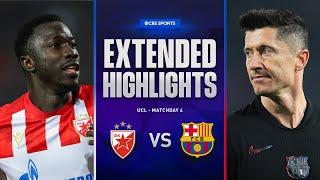 Crvena zvezda vs. Barcelona: Extended Highlights | UCL League Phase MD 4 | CBS Sports Golazo