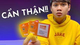 CẨN THẬN KHI MUA “THÁNH SIM” 4G VIETNAMMOBILE SIÊU RẺ 150GB/THÁNG...