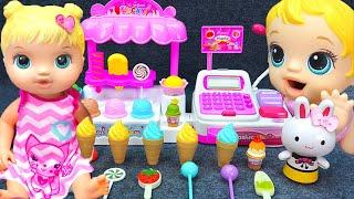 64 Minutes Relaxing With Ice Cream Playset Unboxing  Cash Register Toys ASMR  Galaxy Unboxing