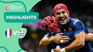 Uruguay pile the pressure on France | France v Uruguay | Rugby World Cup 2023 Highlights