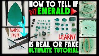 How to tell if Emerald is Real or Fake  DIY Ultimate Tutorial  Easy Gem Test 