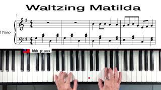 "Waltzing Matilda"  -  叢林流浪 (澳大利亞民謠)   { piano + sheet  music }