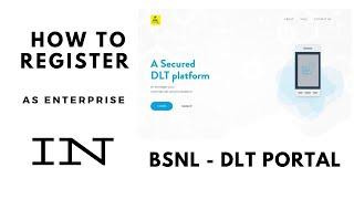 BSNL DLT - How to register as Enterprise with BSNL portal | BulkSMS | ALVO Business Solutions