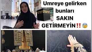 KABE'ye bunları SAKIN GETİRMEYİN‼️